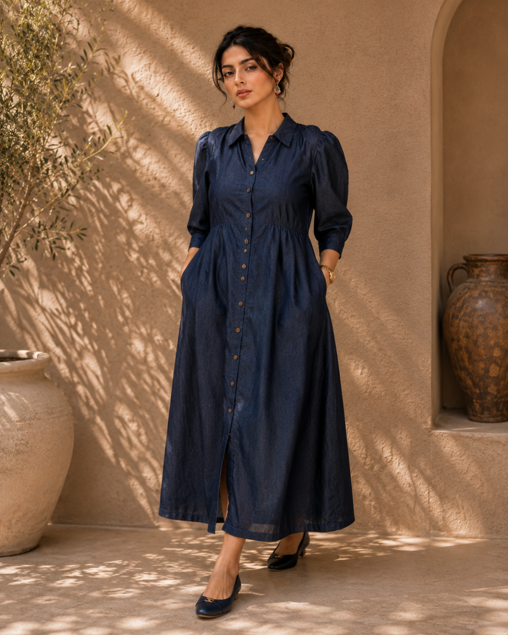 Midnight Denim Grace Dress