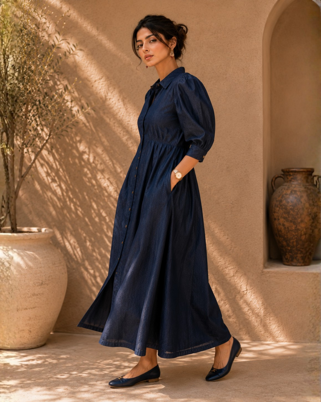 Midnight Denim Grace Dress