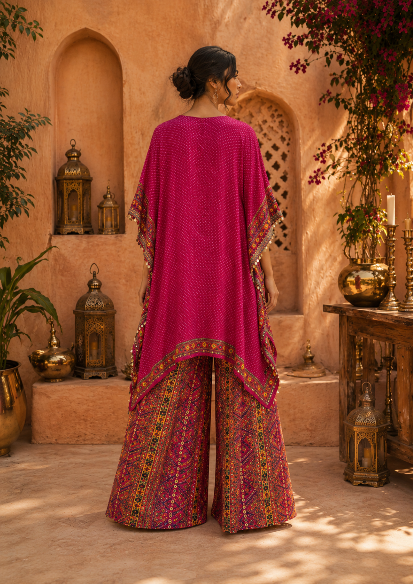 Ruby Heritage Muslin Kaftan