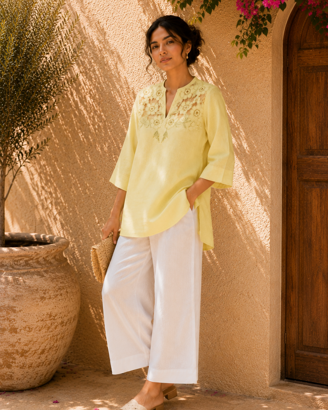 Lemon Blossom Linen Co-Ord Set