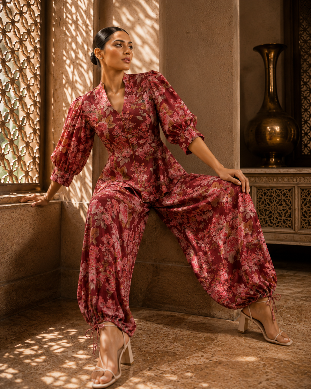 Rosewood Bloom Cotton Co-Ord Set