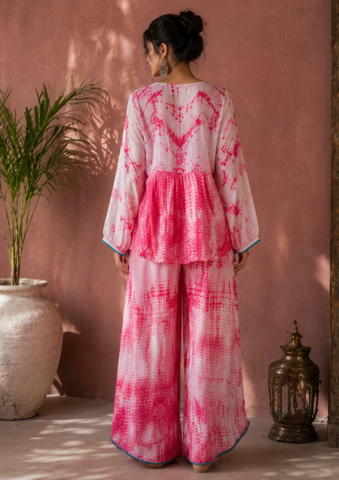 Fuchsia Breeze Georgette Co-Ord Set