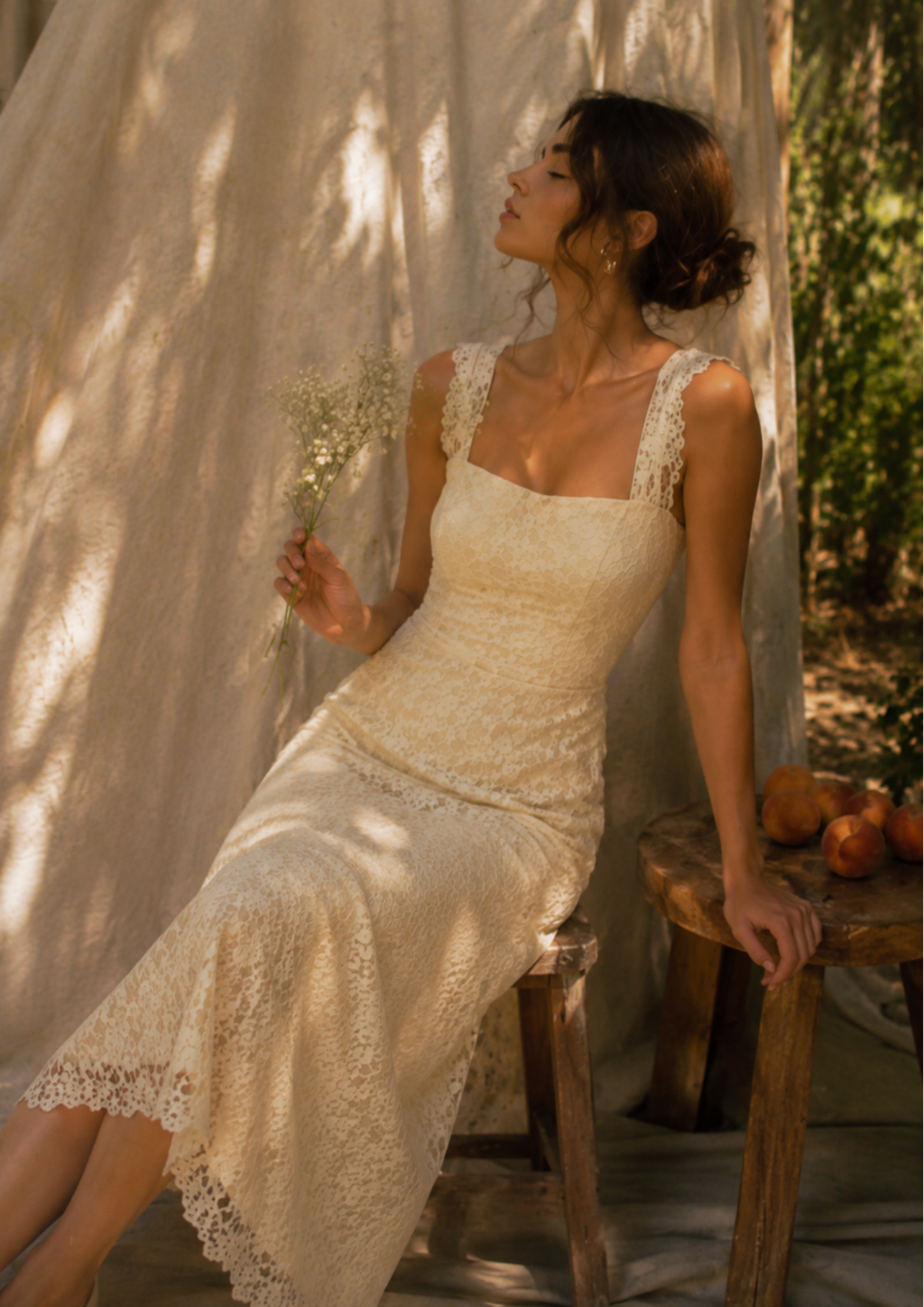 Ivory Blossom Cutwork Dress