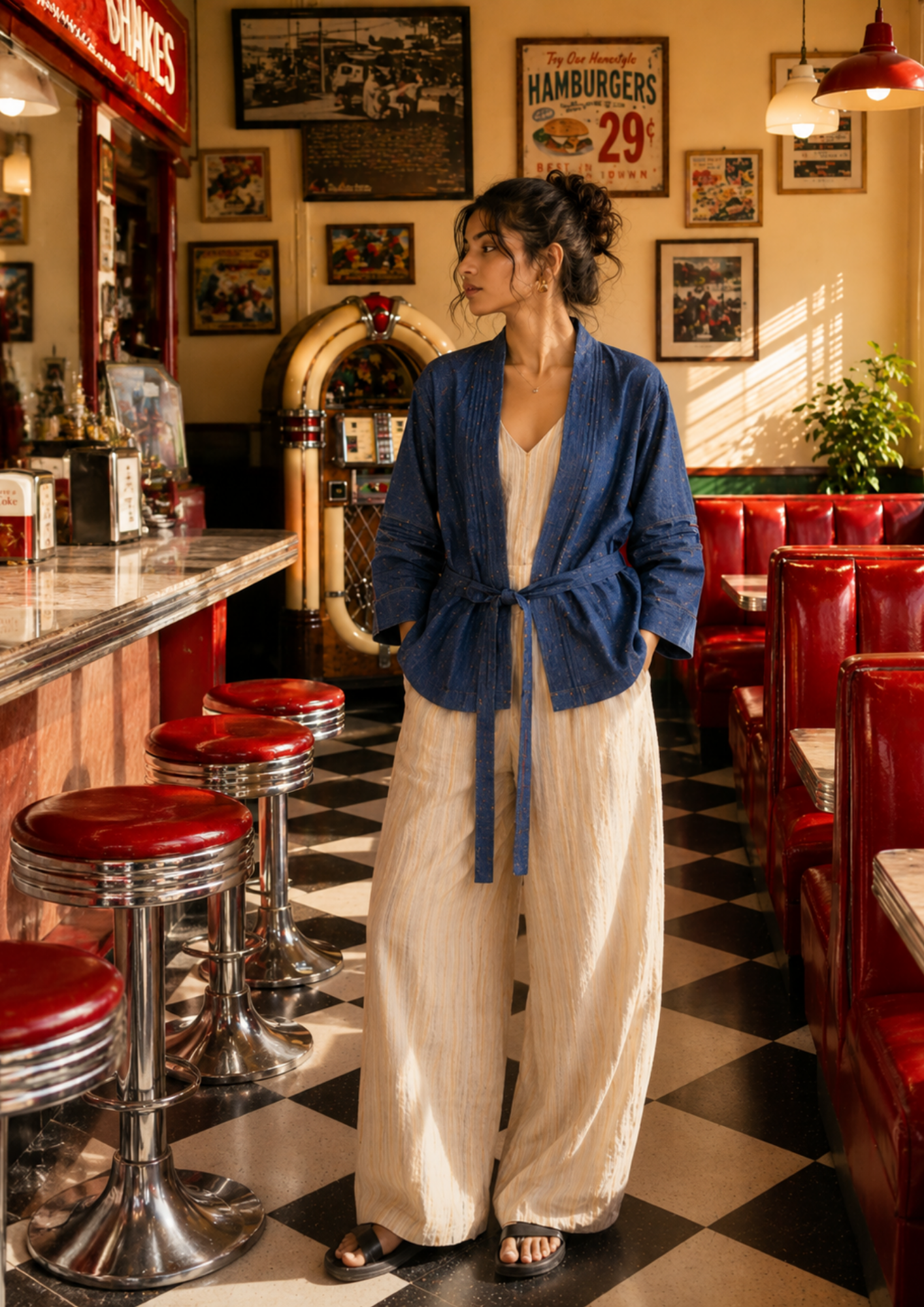 Indigo Ease Three Piece Co-Ord Set