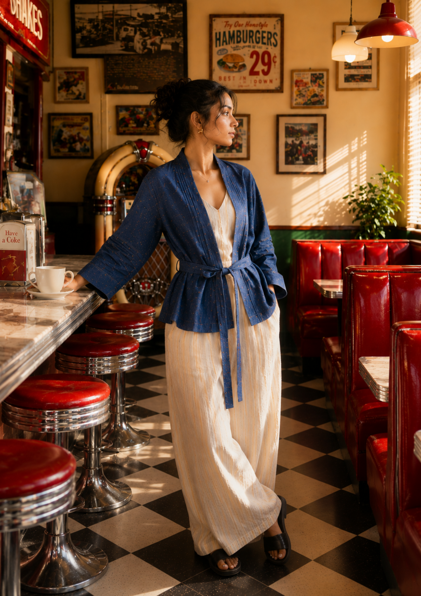 Indigo Ease Three Piece Co-Ord Set