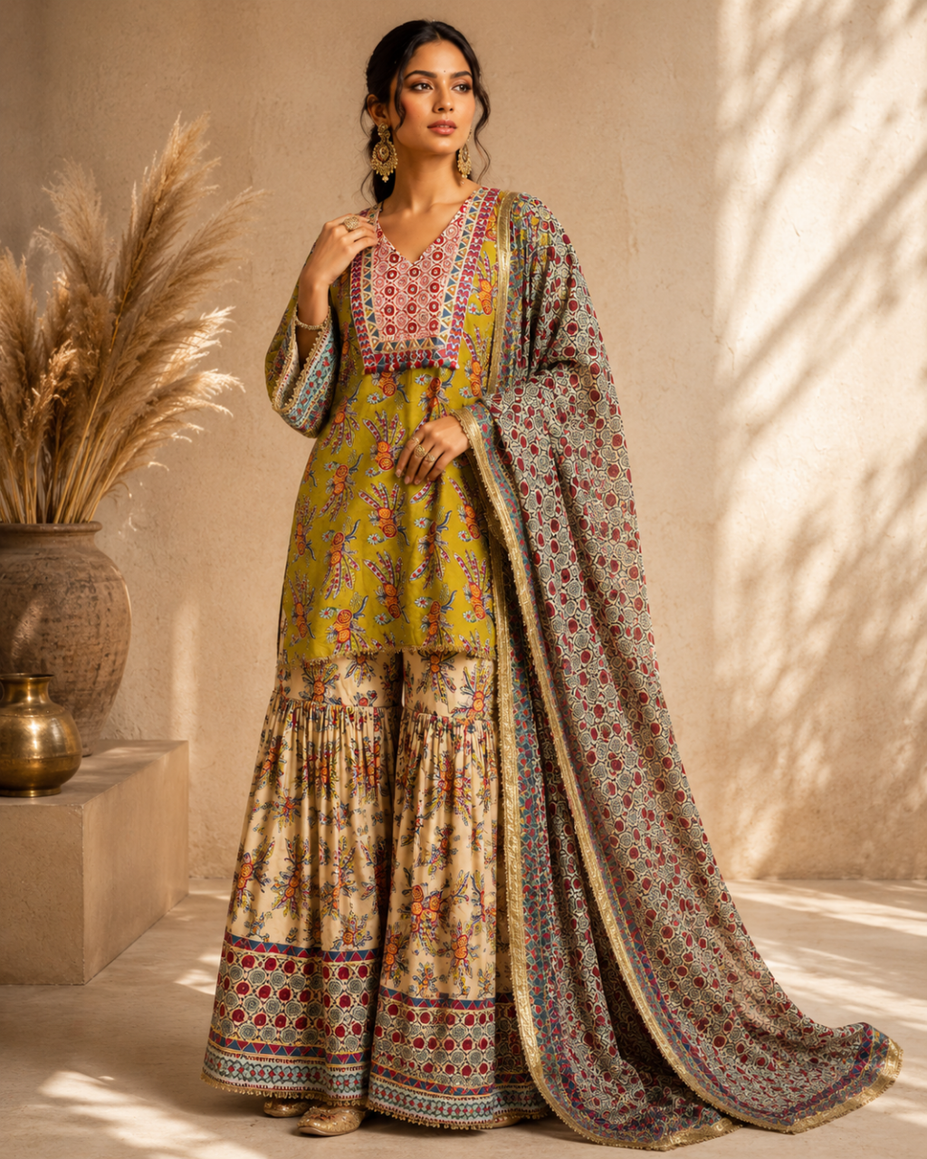 Zariya Printed Sharara Set