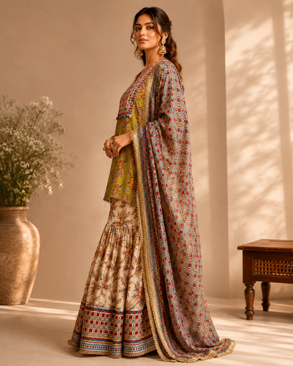 Zariya Printed Sharara Set