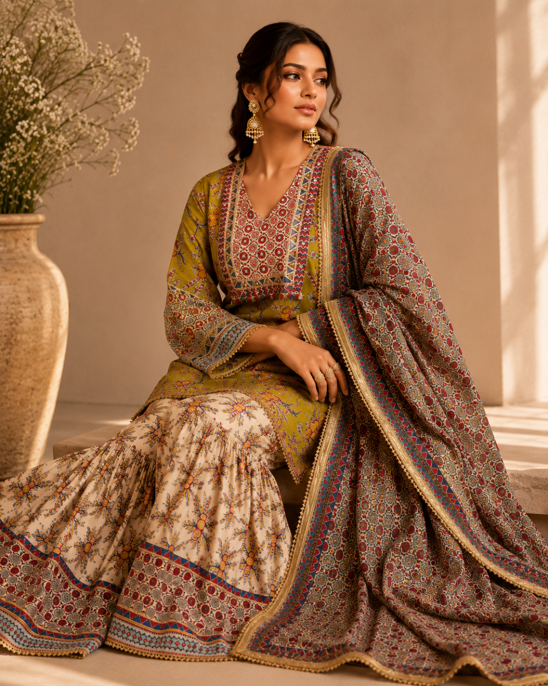 Zariya Printed Sharara Set