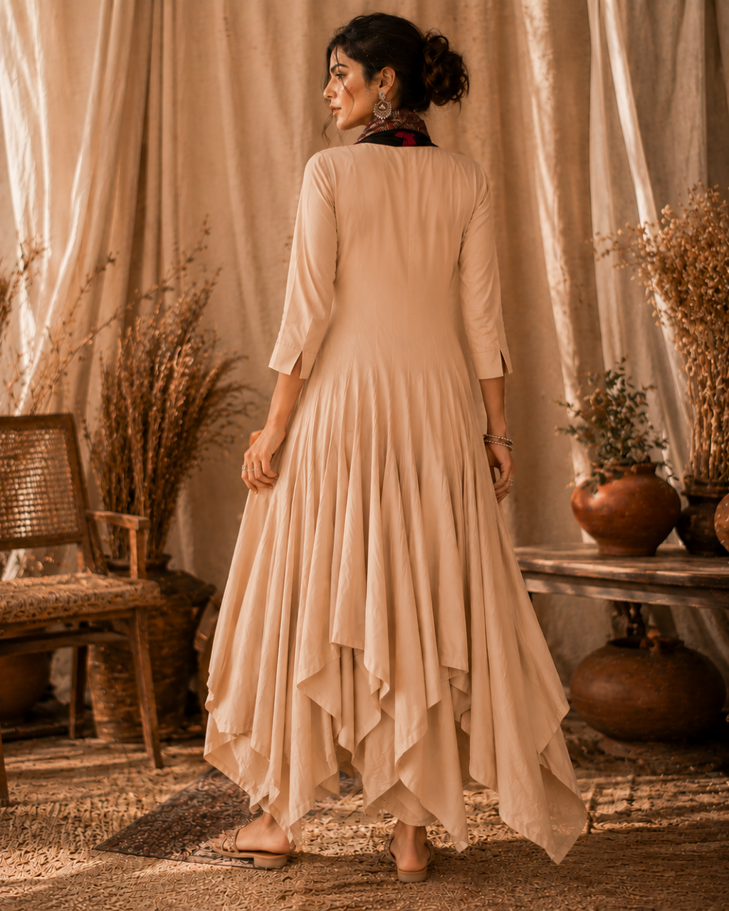 Bohemian Tassel Cascade Dress