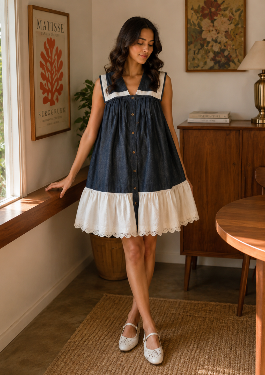 Sailor Belle Denim Dress