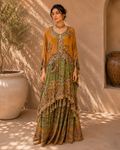 Amber Olive Ornate Suit