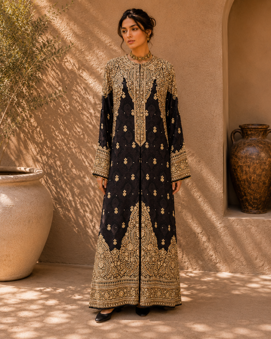 Midnight Gold Heritage Embroidered Set