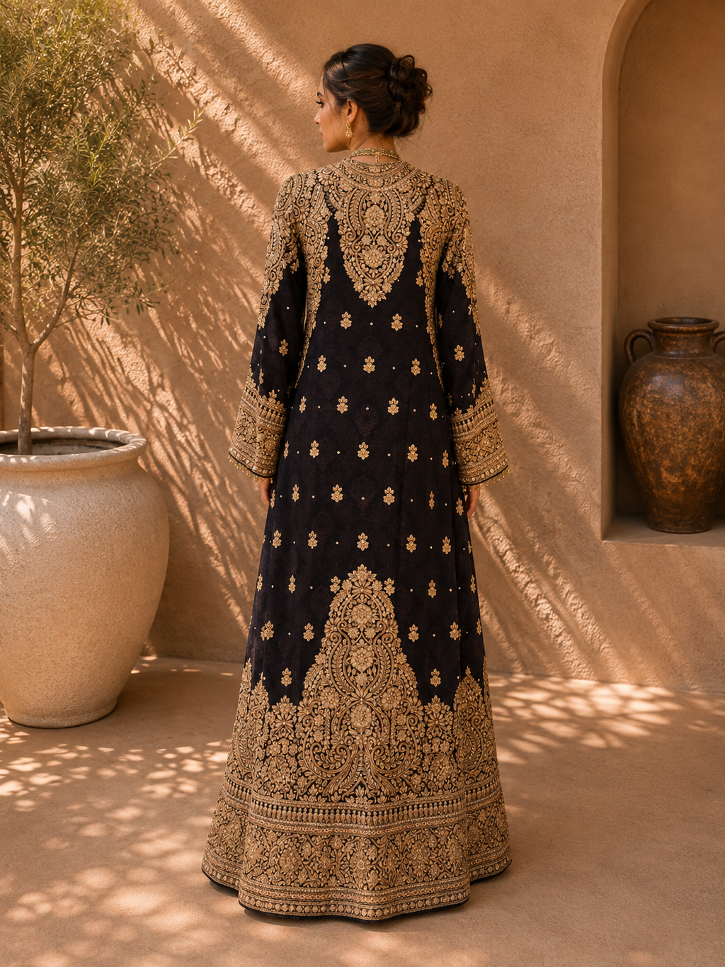 Midnight Gold Heritage Embroidered Set