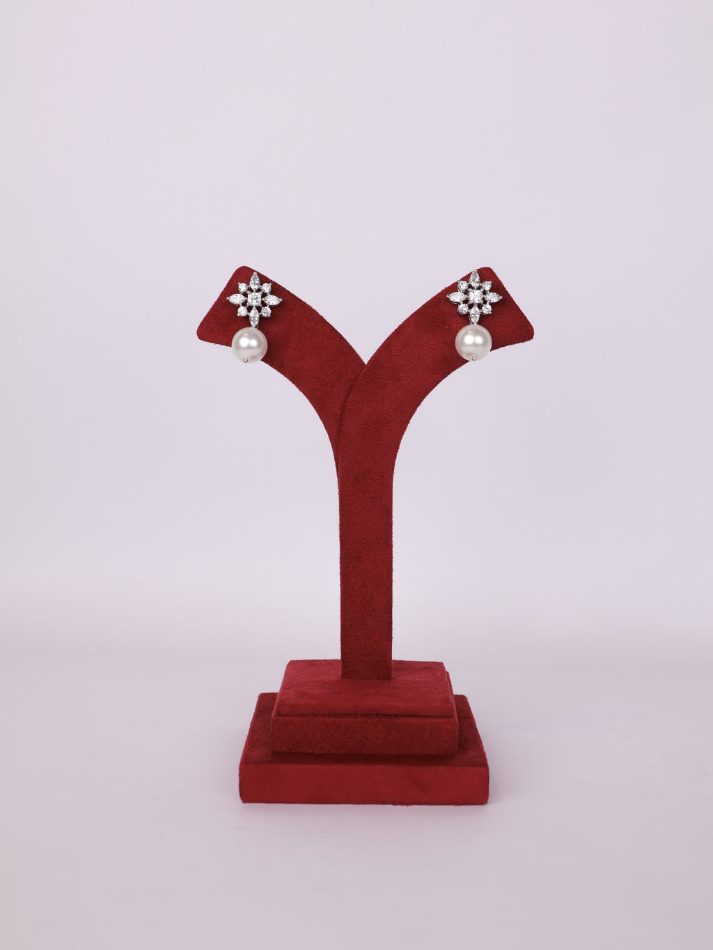 Radiant Starburst Pearl Drop Earrings
