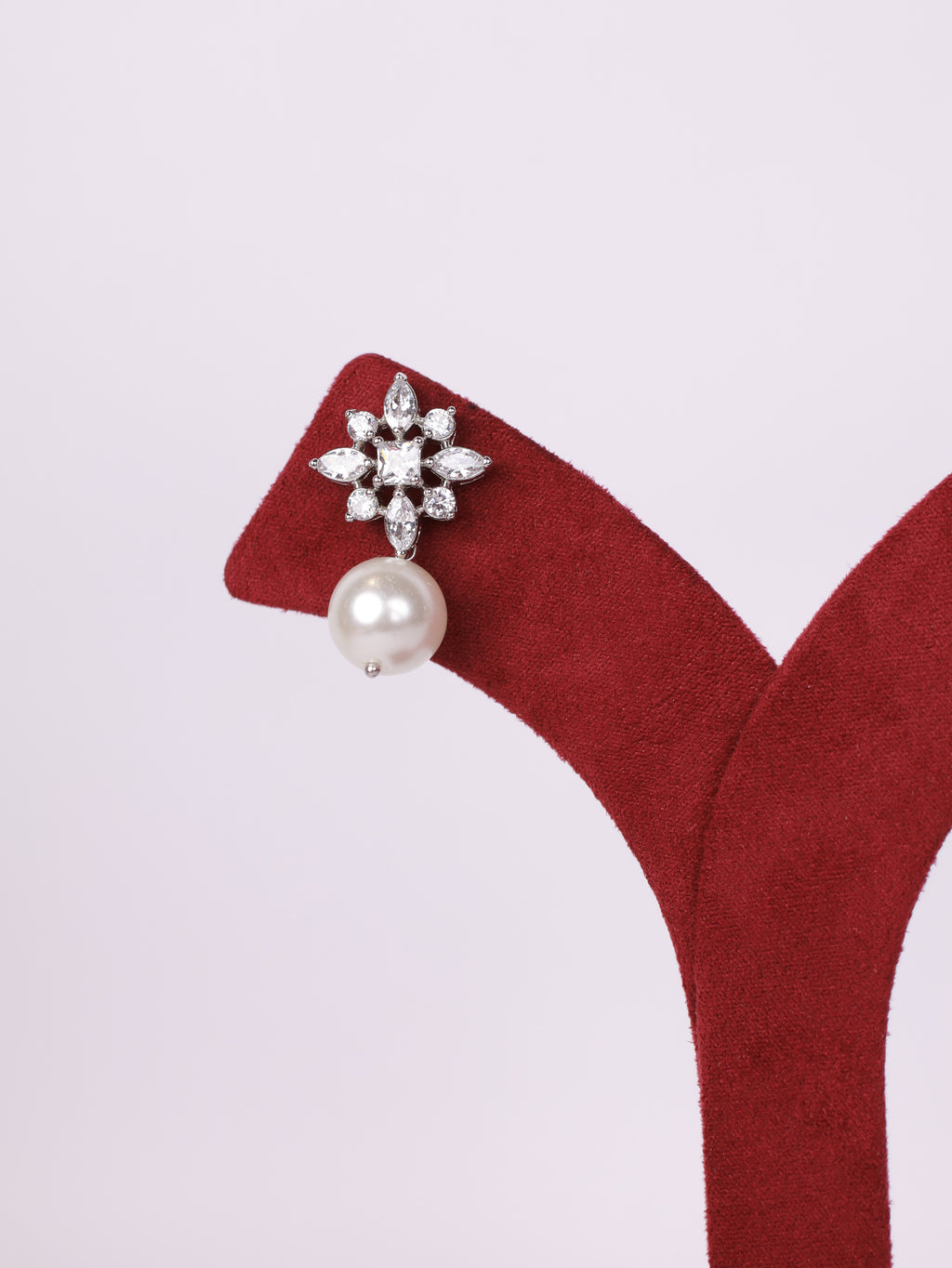Radiant Starburst Pearl Drop Earrings