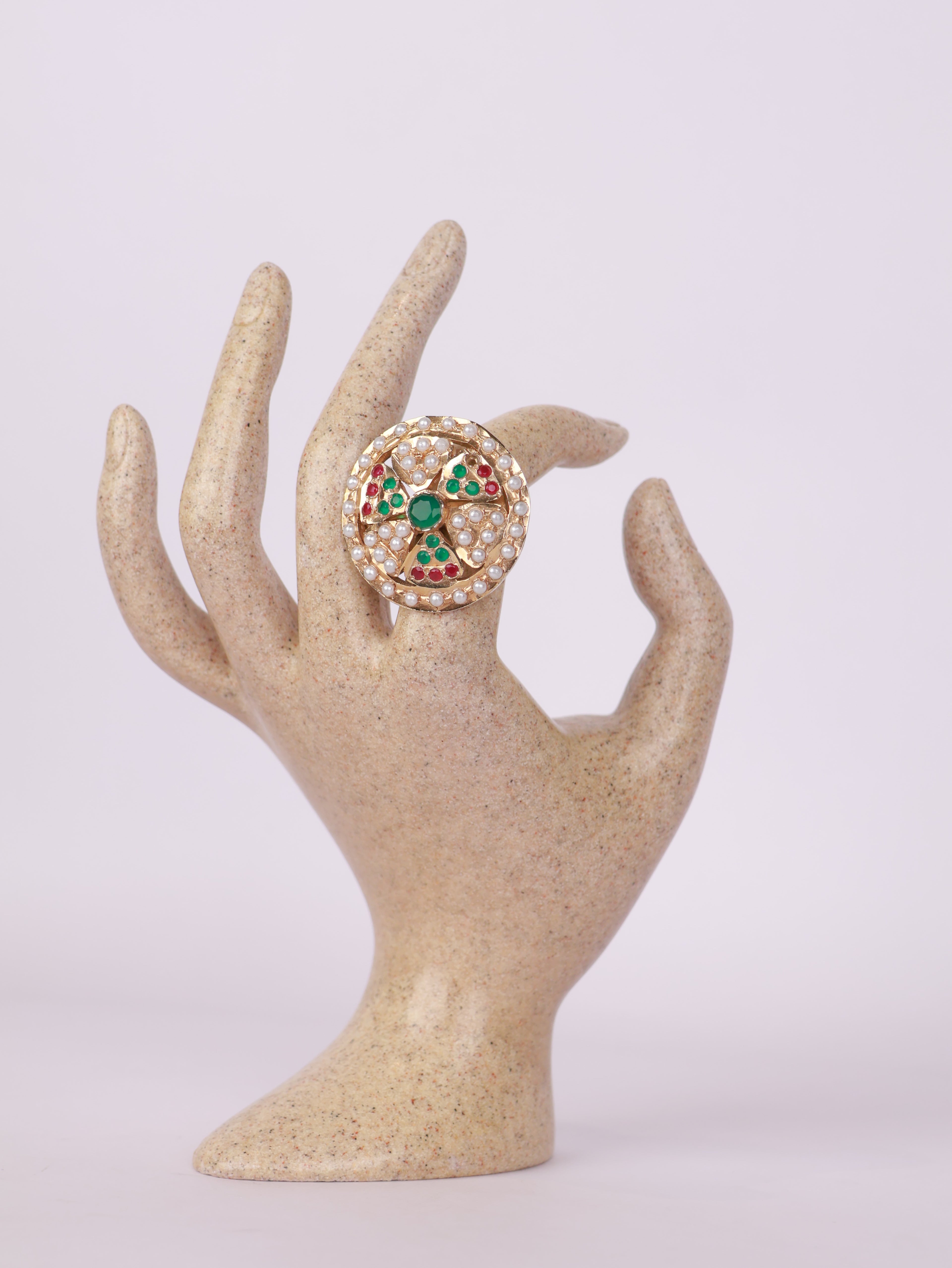 Heritage Pearl & Gemstone Statement Ring