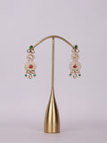 Royal Kundan Polki & Multi-Gemstone Tiered Chandelier Earrings
