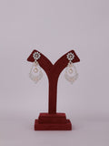 Royal Floral Lattice & Pearl Drop Chandelier Earrings