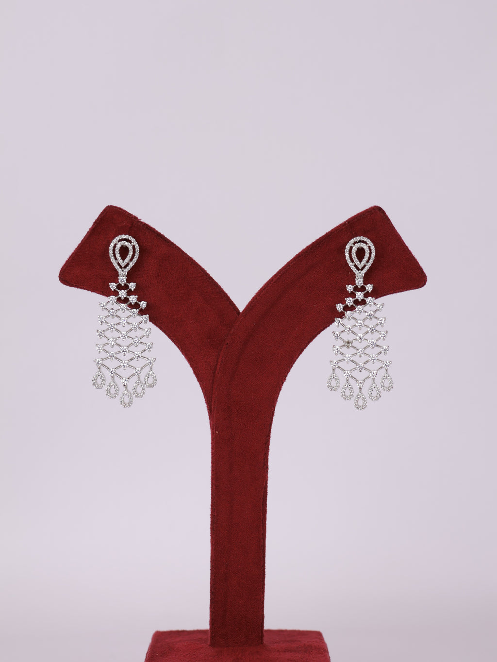 Crystal Chandelier Mesh Earrings
