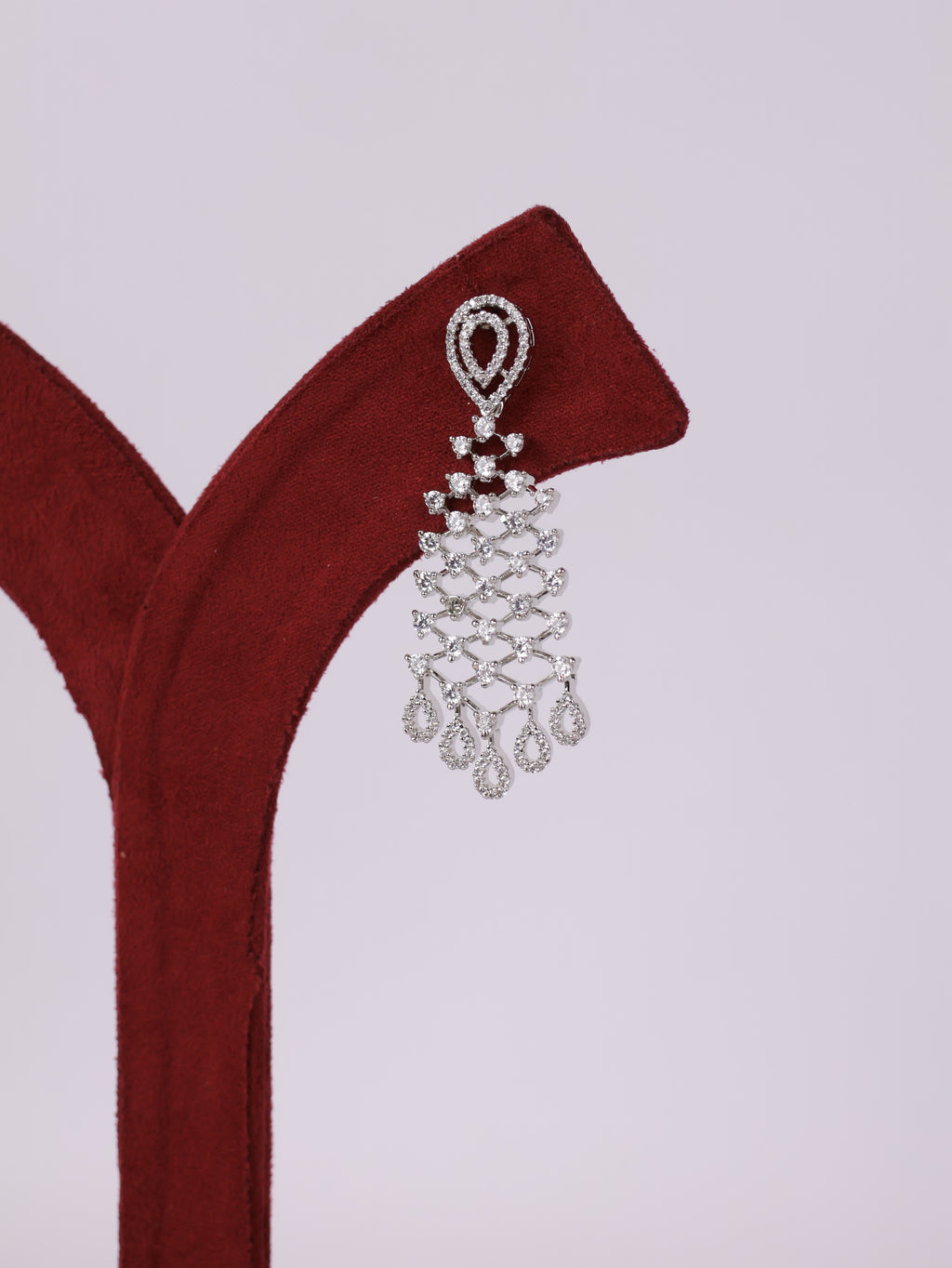 Crystal Chandelier Mesh Earrings
