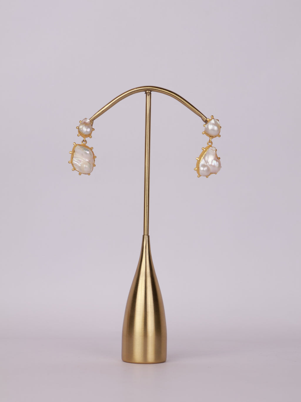 Baroque Pearl Statement Drop Earrings