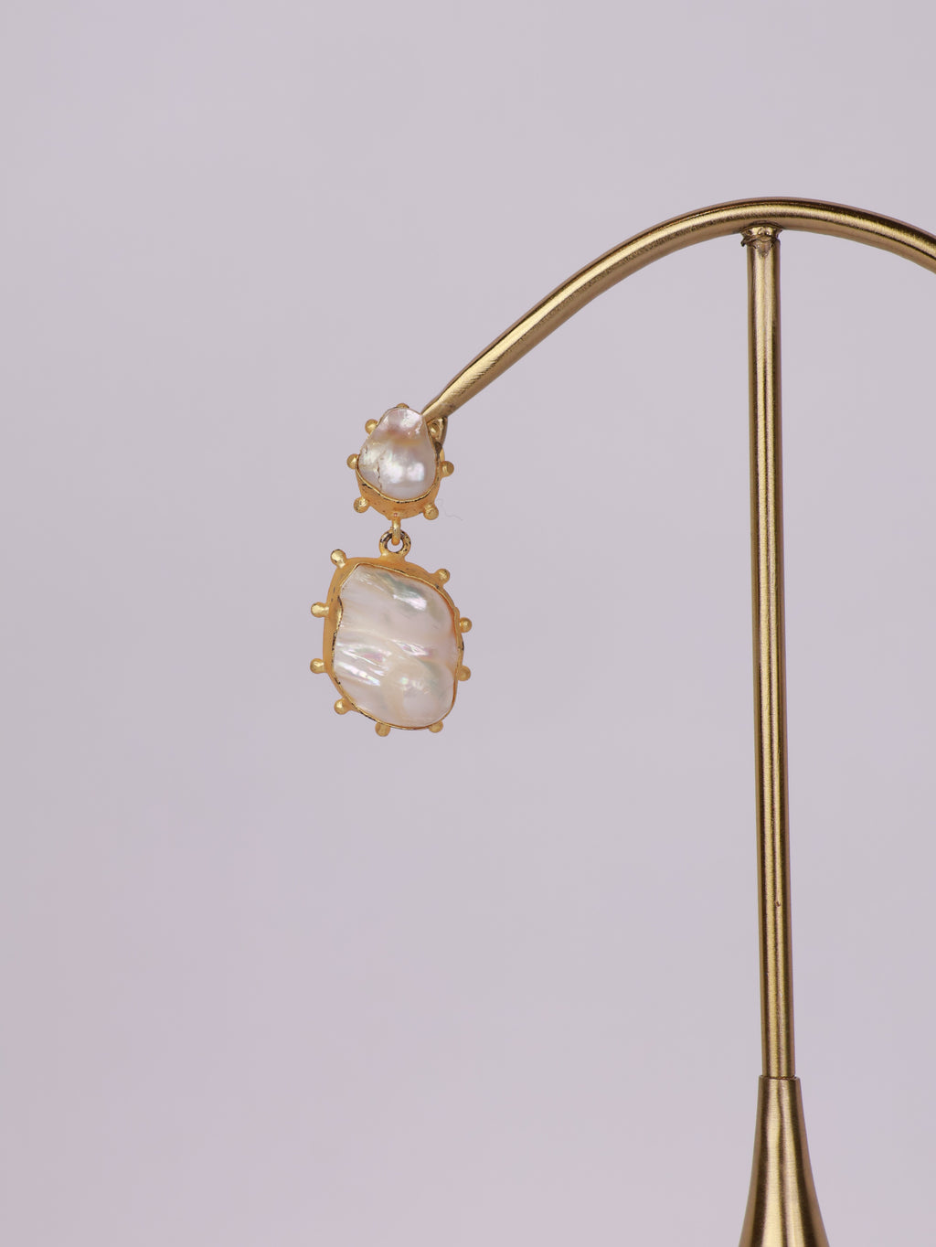 Baroque Pearl Statement Drop Earrings