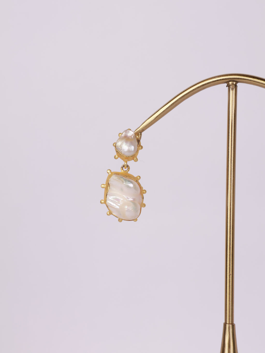 Baroque Pearl Statement Drop Earrings