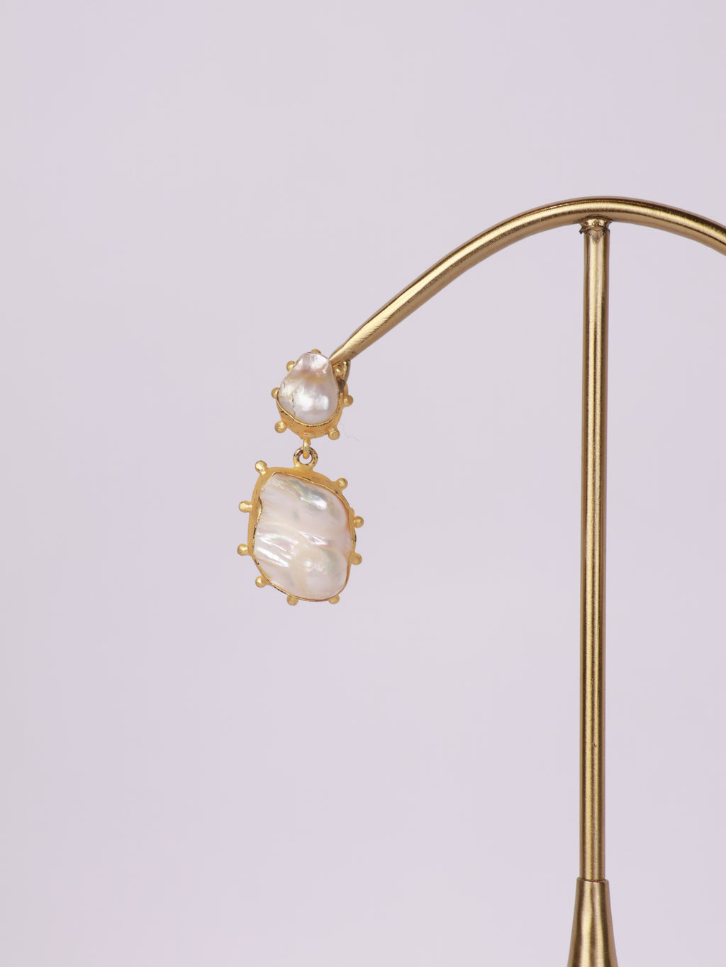 Baroque Pearl Statement Drop Earrings