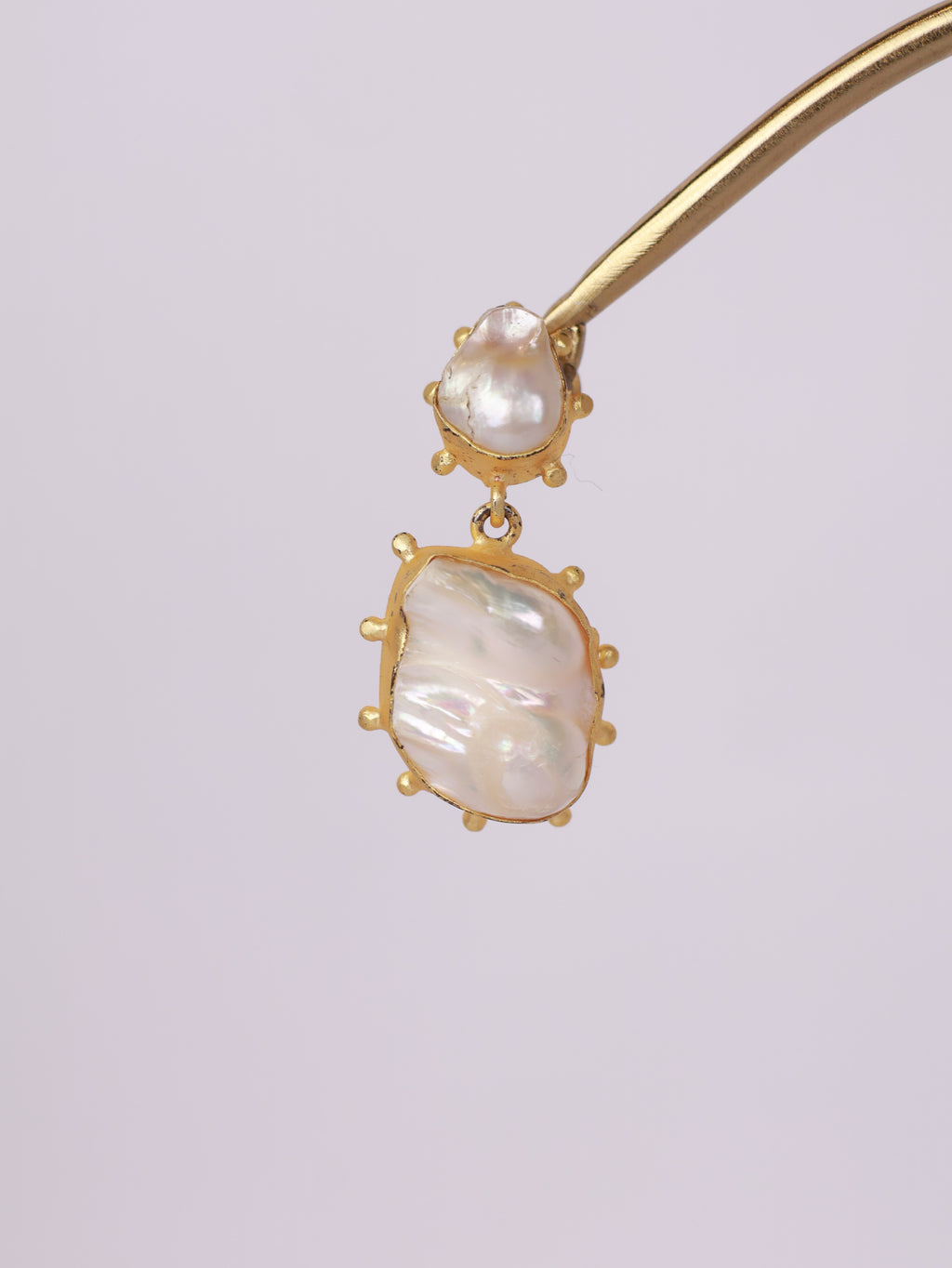 Baroque Pearl Statement Drop Earrings