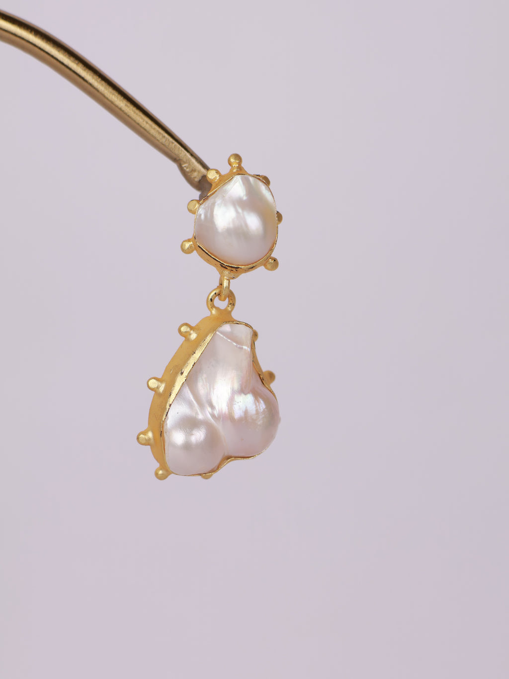 Baroque Pearl Statement Drop Earrings