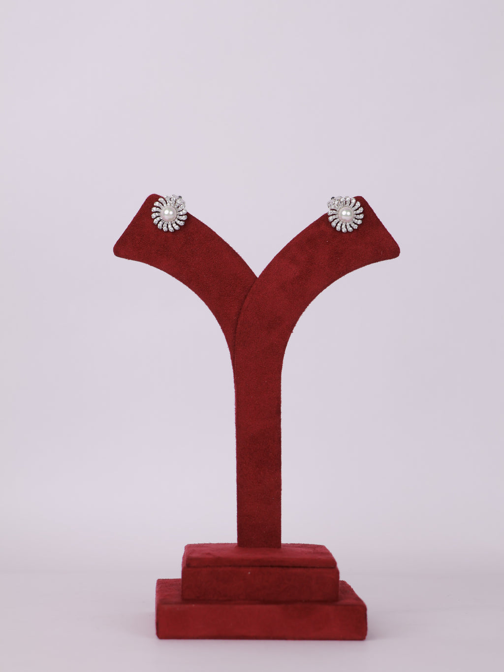 Pearl Sunburst Stud Earrings