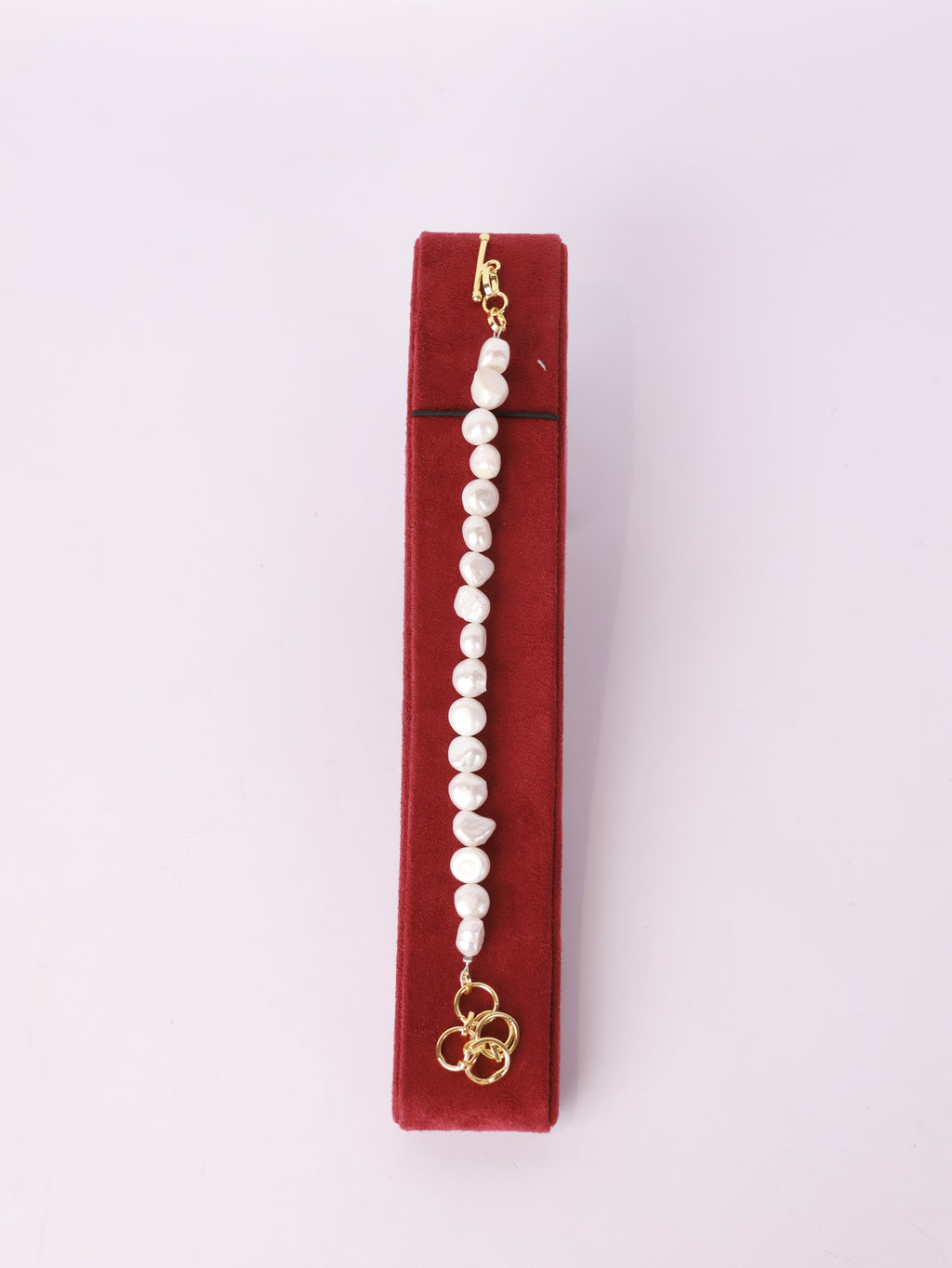 Pearl Charm Toggle Bracelet