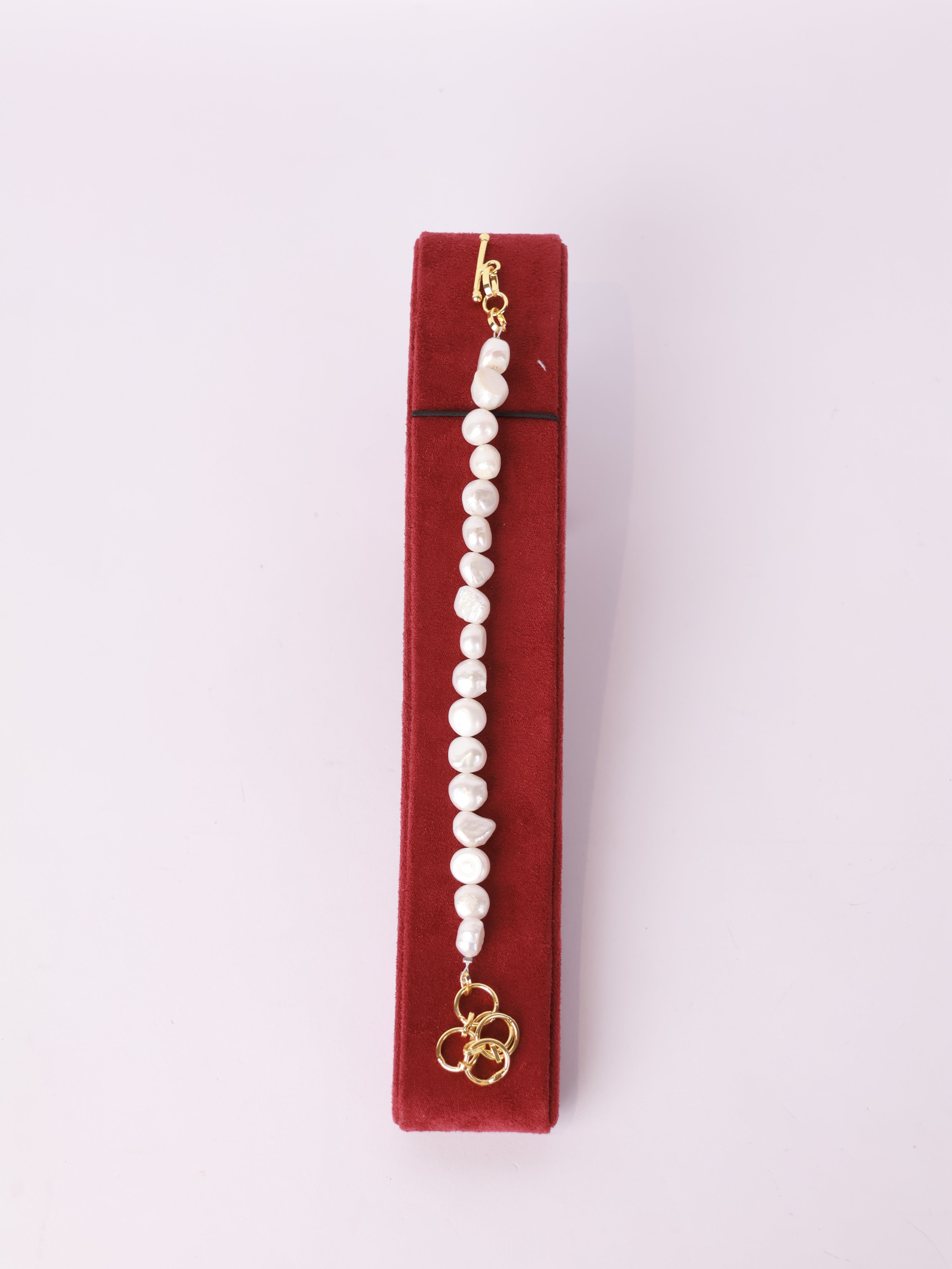 Pearl Charm Toggle Bracelet