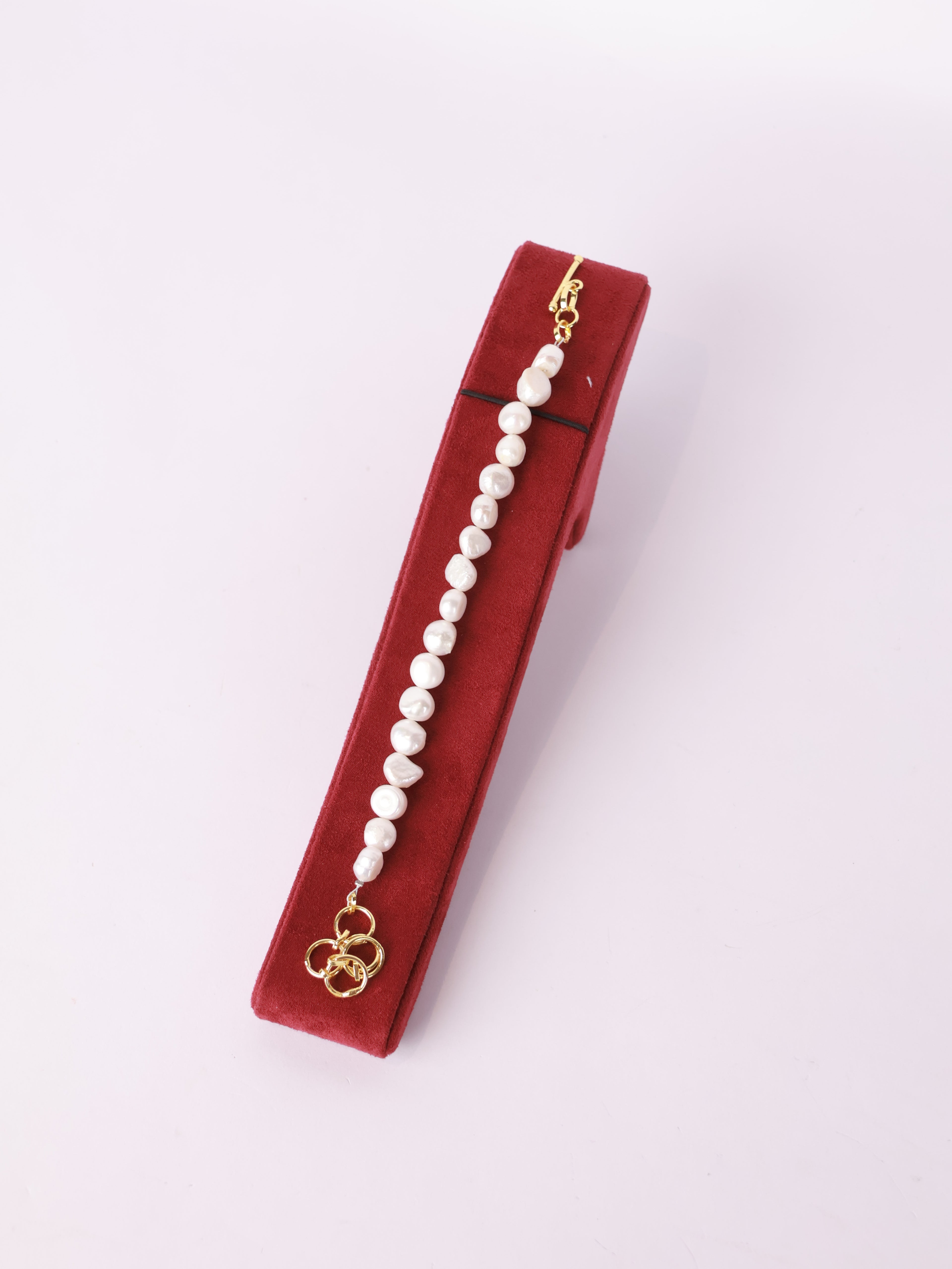 Pearl Charm Toggle Bracelet