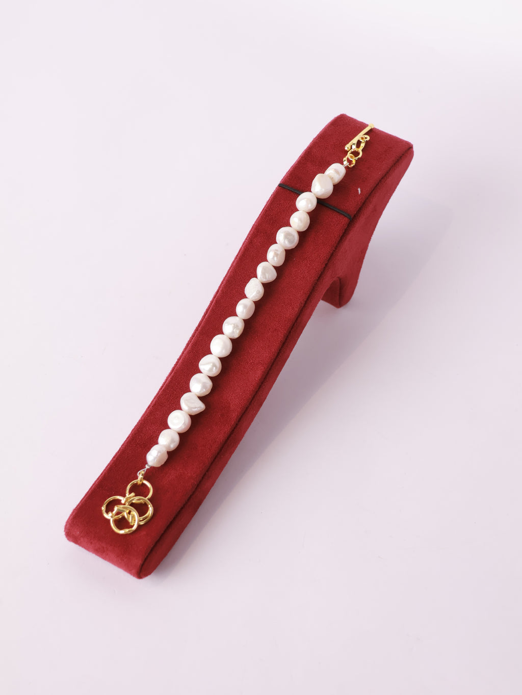 Pearl Charm Toggle Bracelet