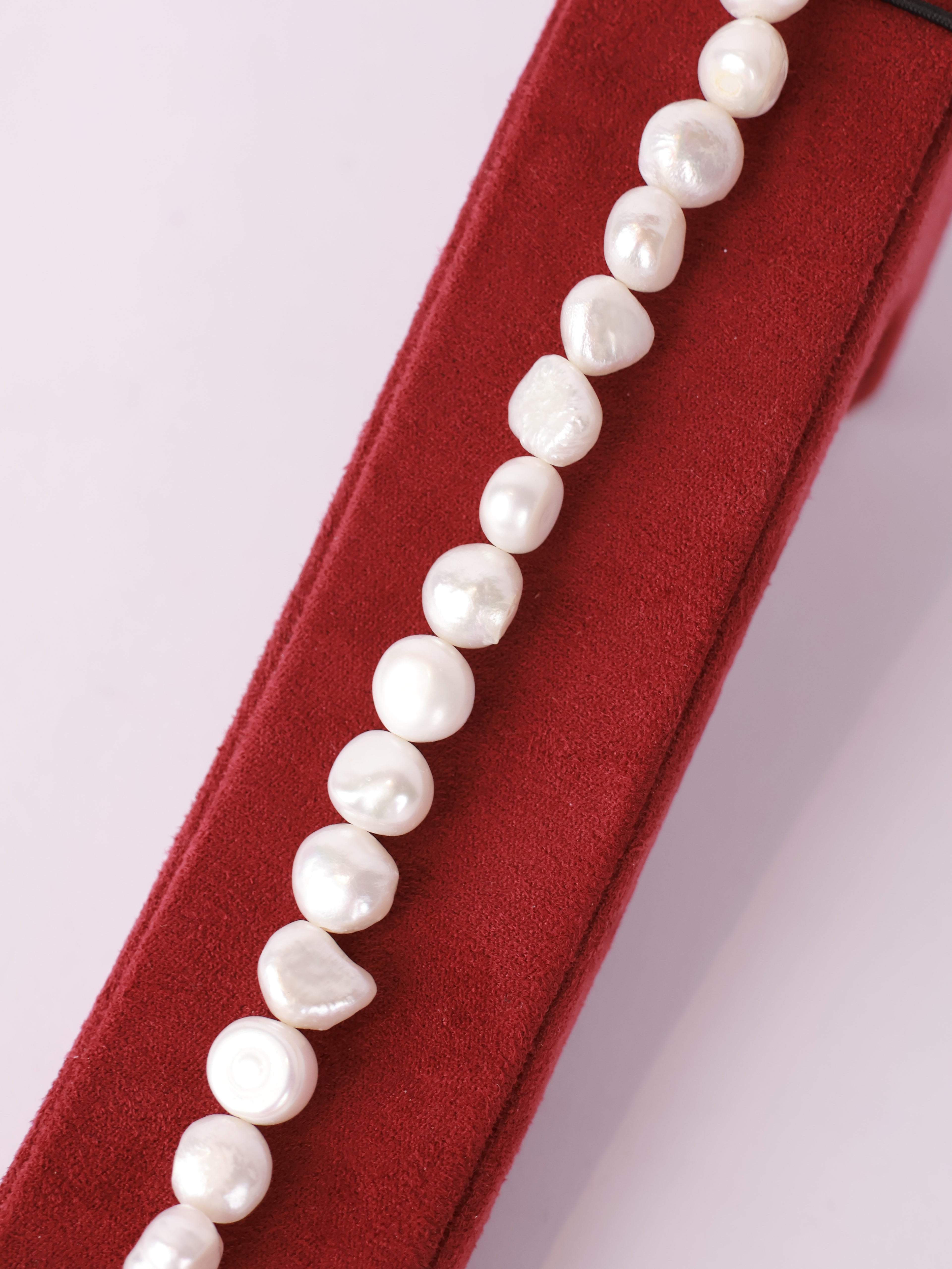 Pearl Charm Toggle Bracelet