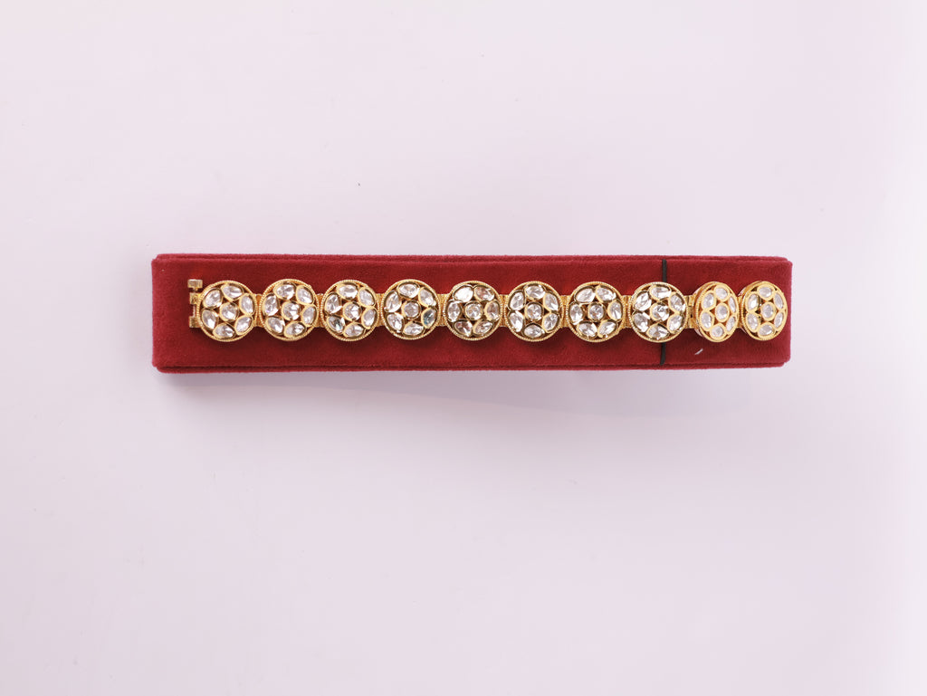 Royal Kundan Floral Bracelet
