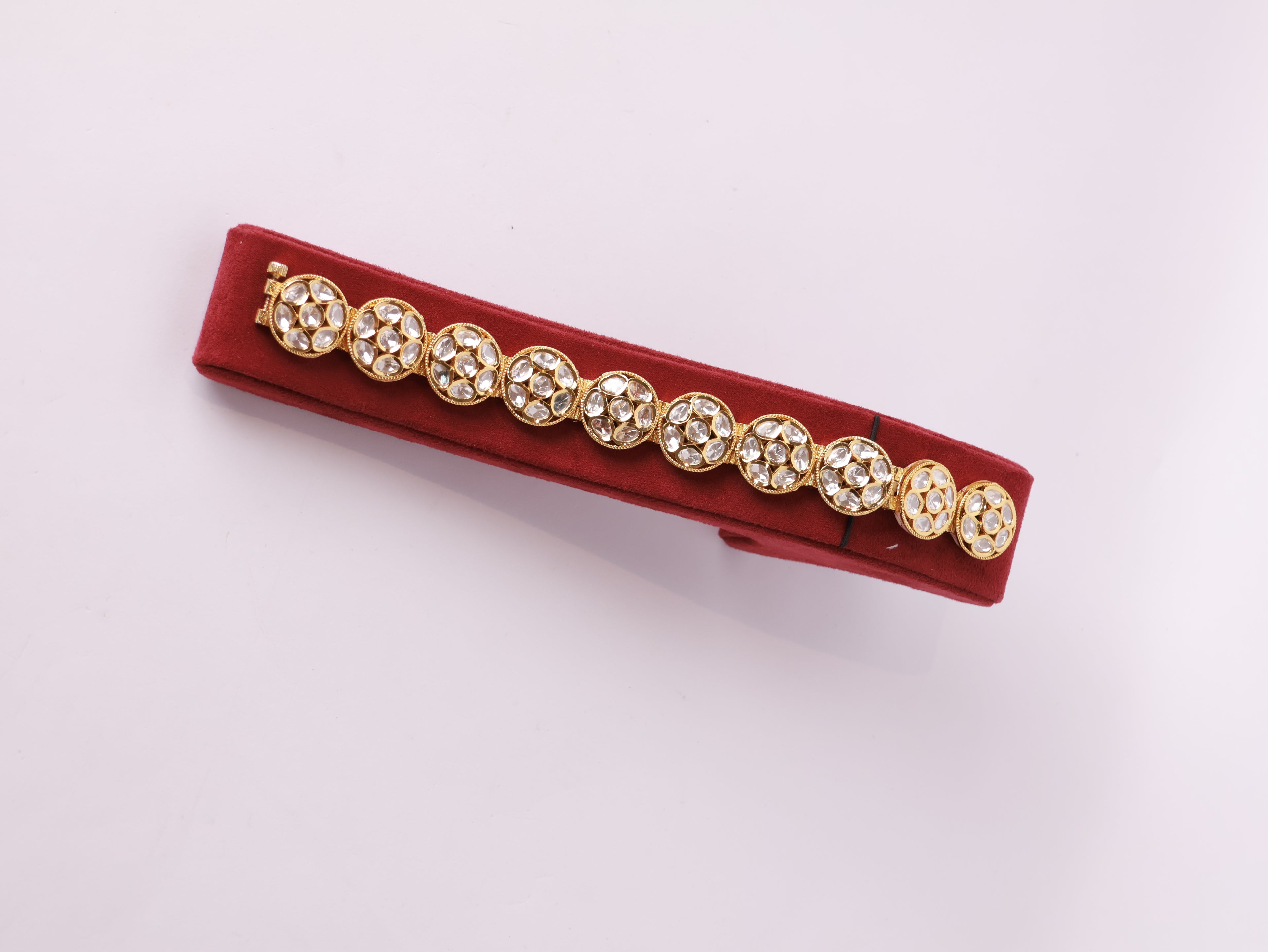 Royal Kundan Floral Bracelet