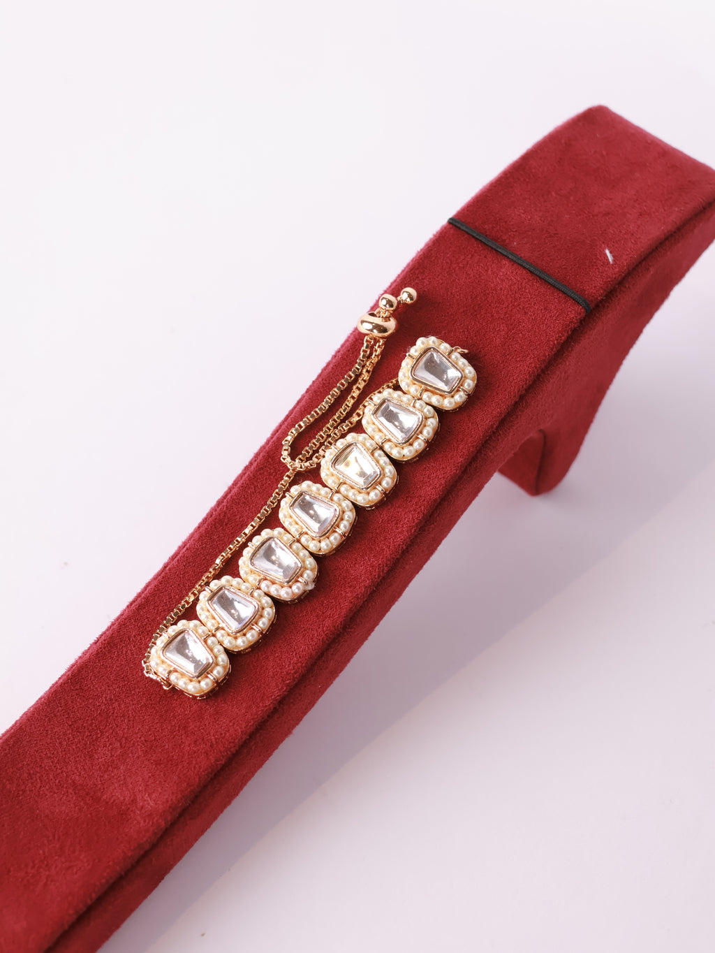 Royal Kundan & Pearl Adjustable Bracelet