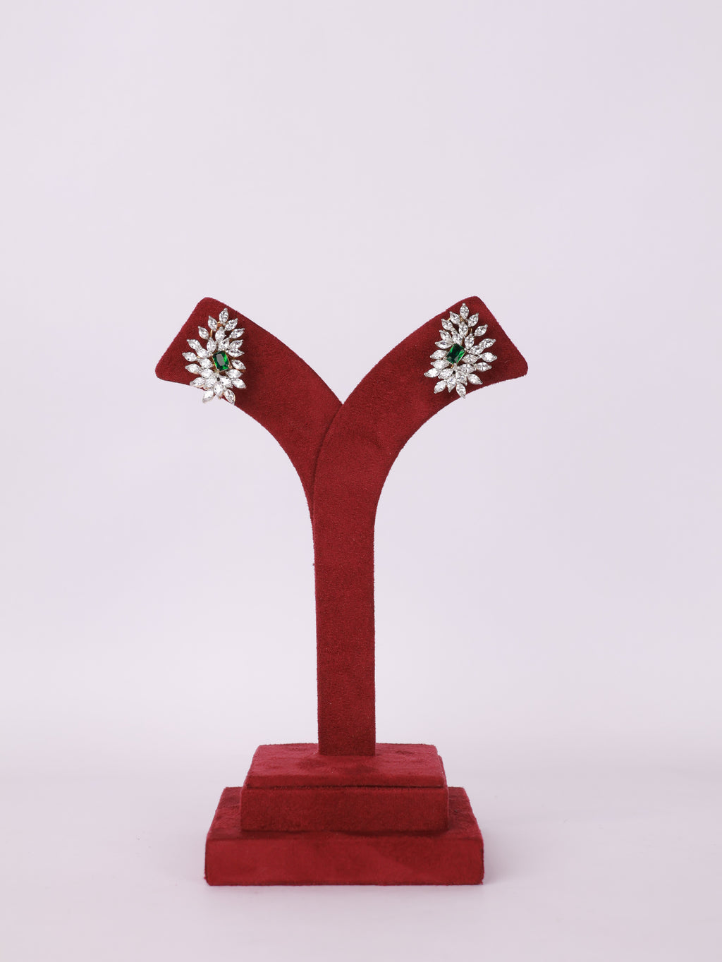 Emerald Bloom Marquise Stud Earrings