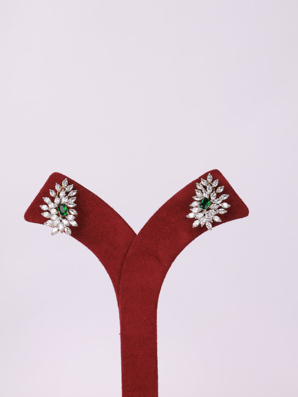 Emerald Bloom Marquise Stud Earrings