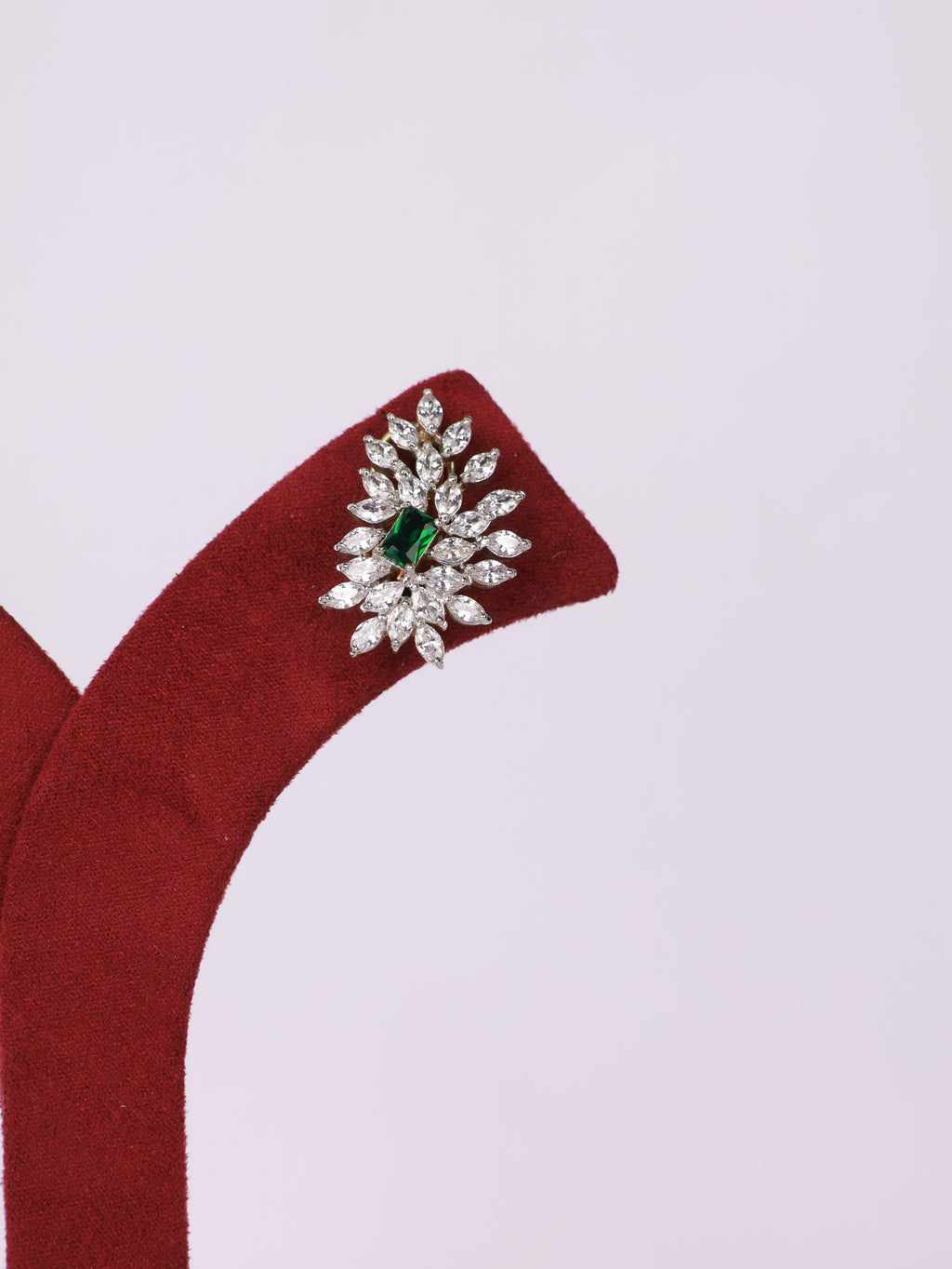 Emerald Bloom Marquise Stud Earrings