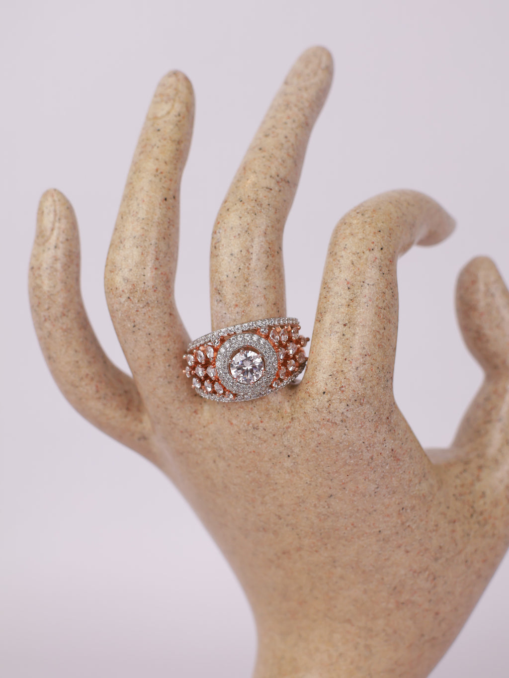 Dual-Tone Radiance Solitaire Ring