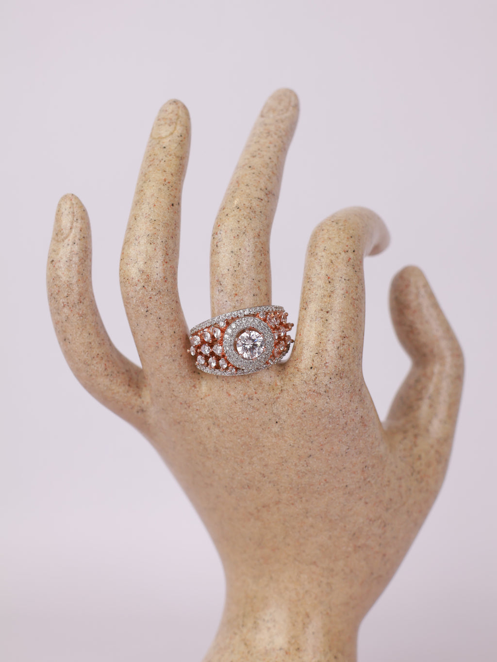 Dual-Tone Radiance Solitaire Ring