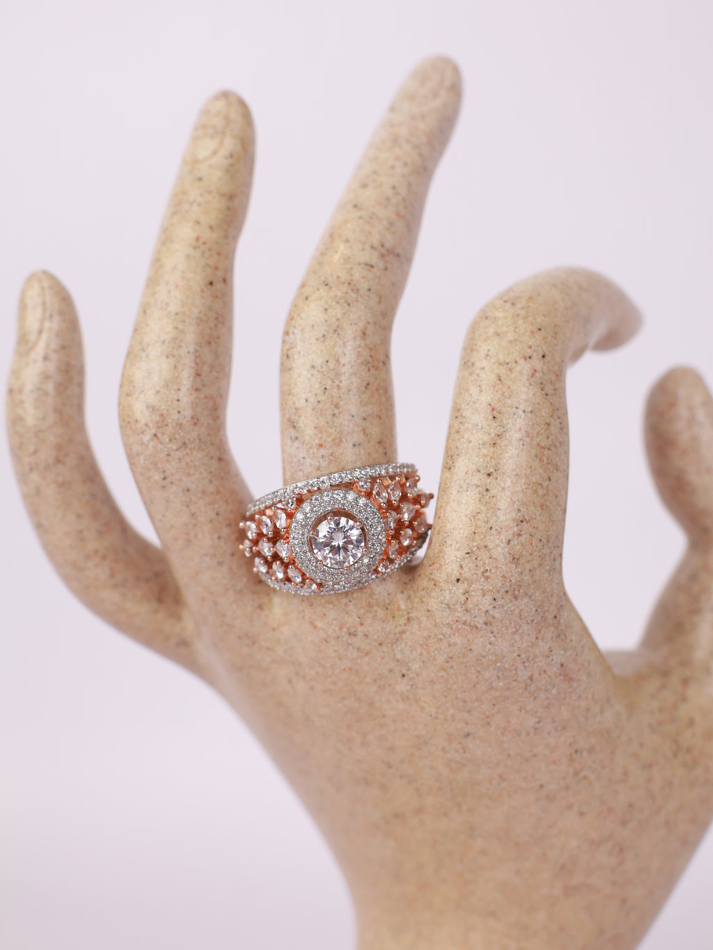 Dual-Tone Radiance Solitaire Ring