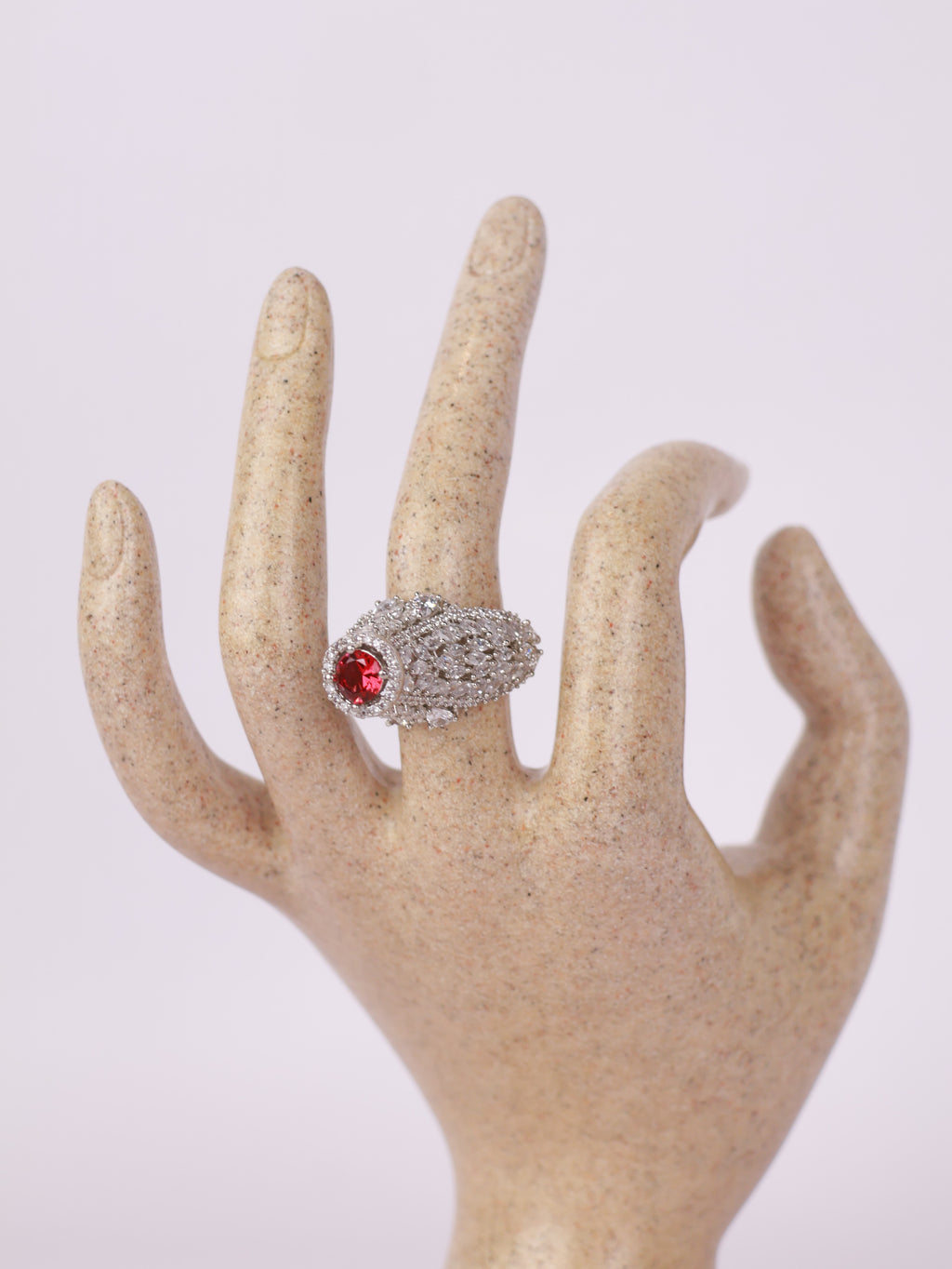 Vintage Peach Topaz Cocktail Ring