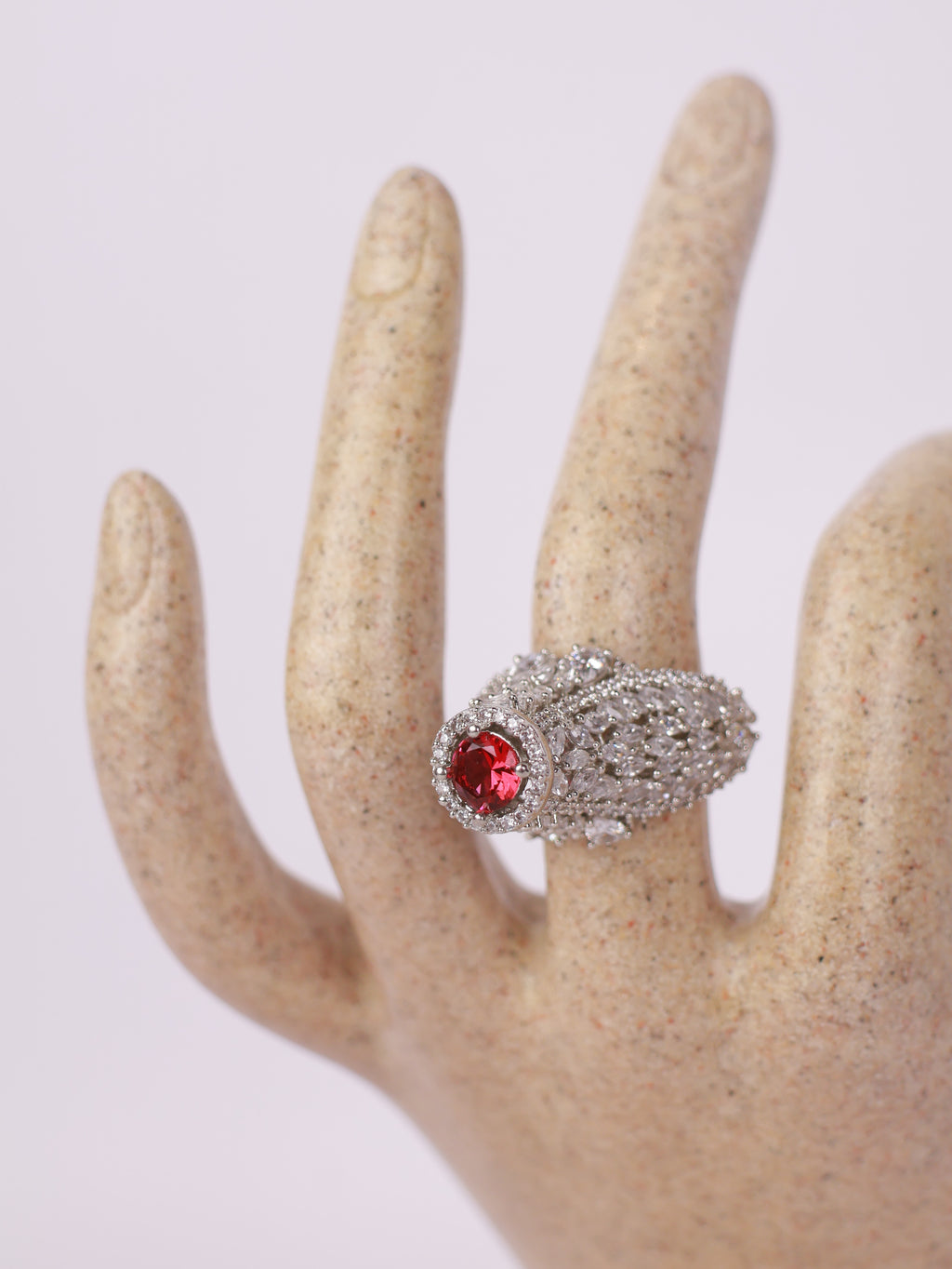 Vintage Peach Topaz Cocktail Ring