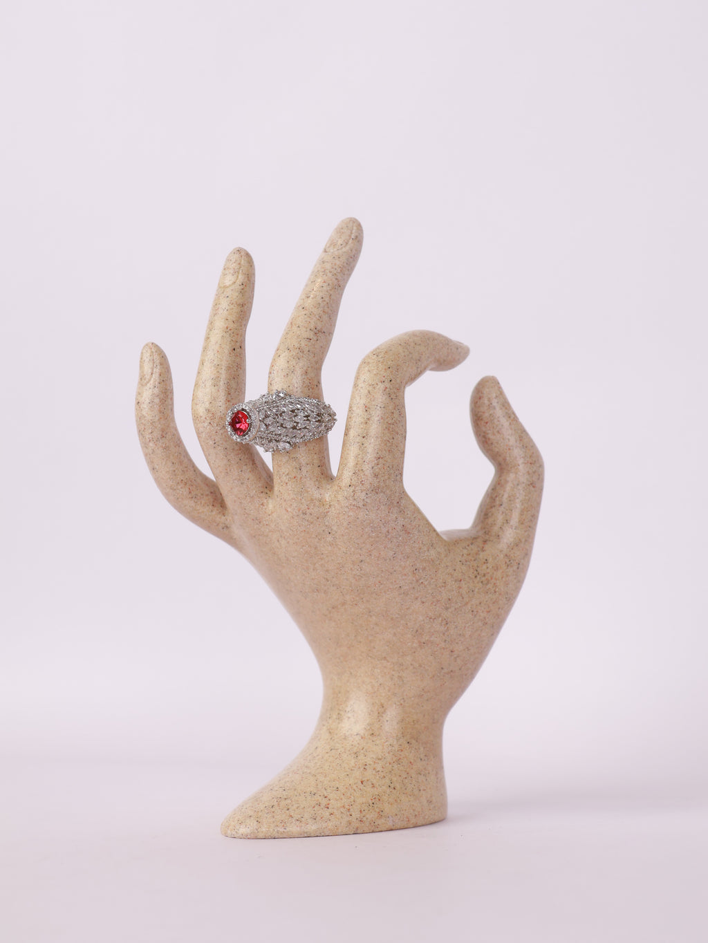 Vintage Peach Topaz Cocktail Ring