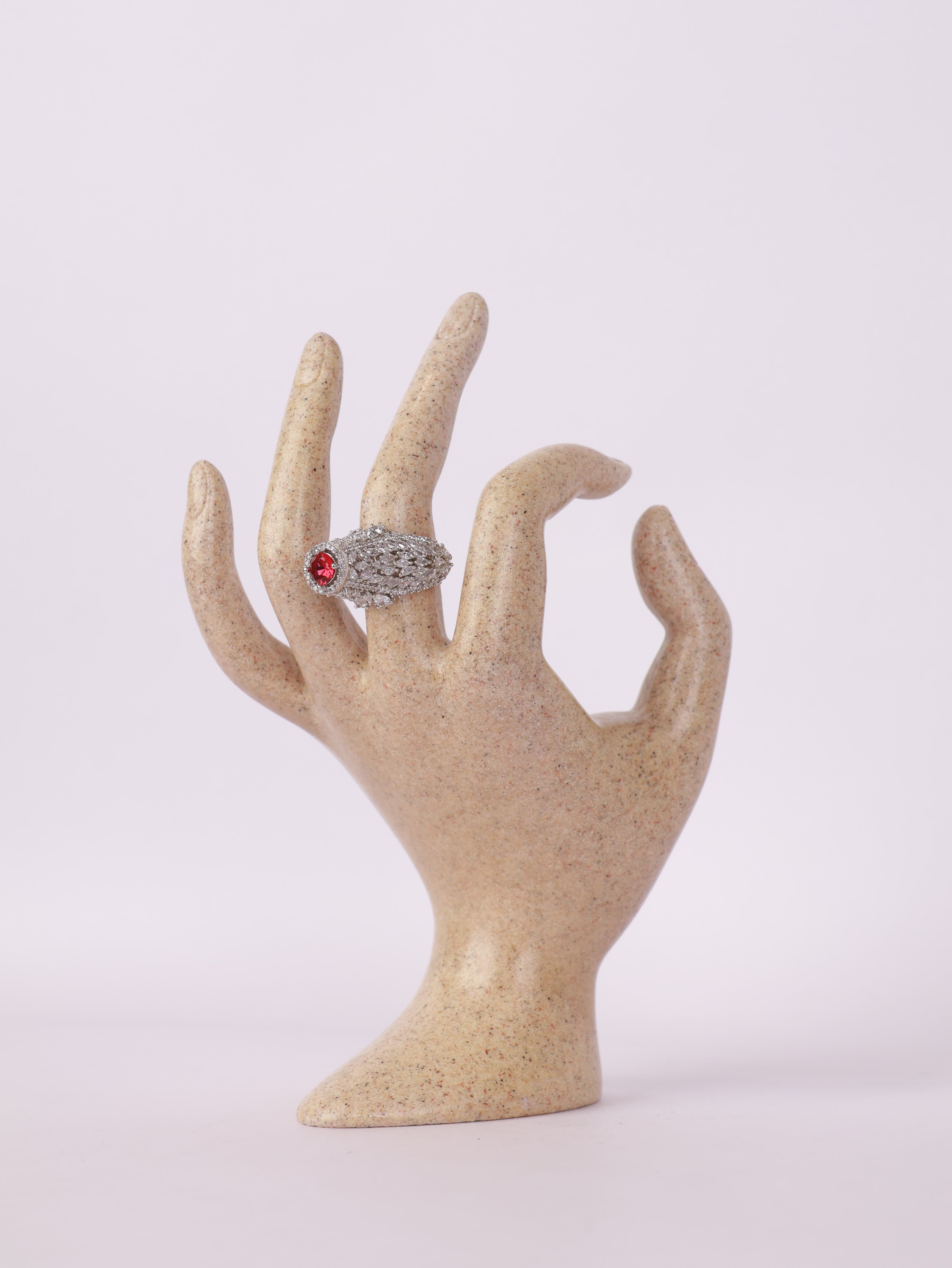Vintage Peach Topaz Cocktail Ring