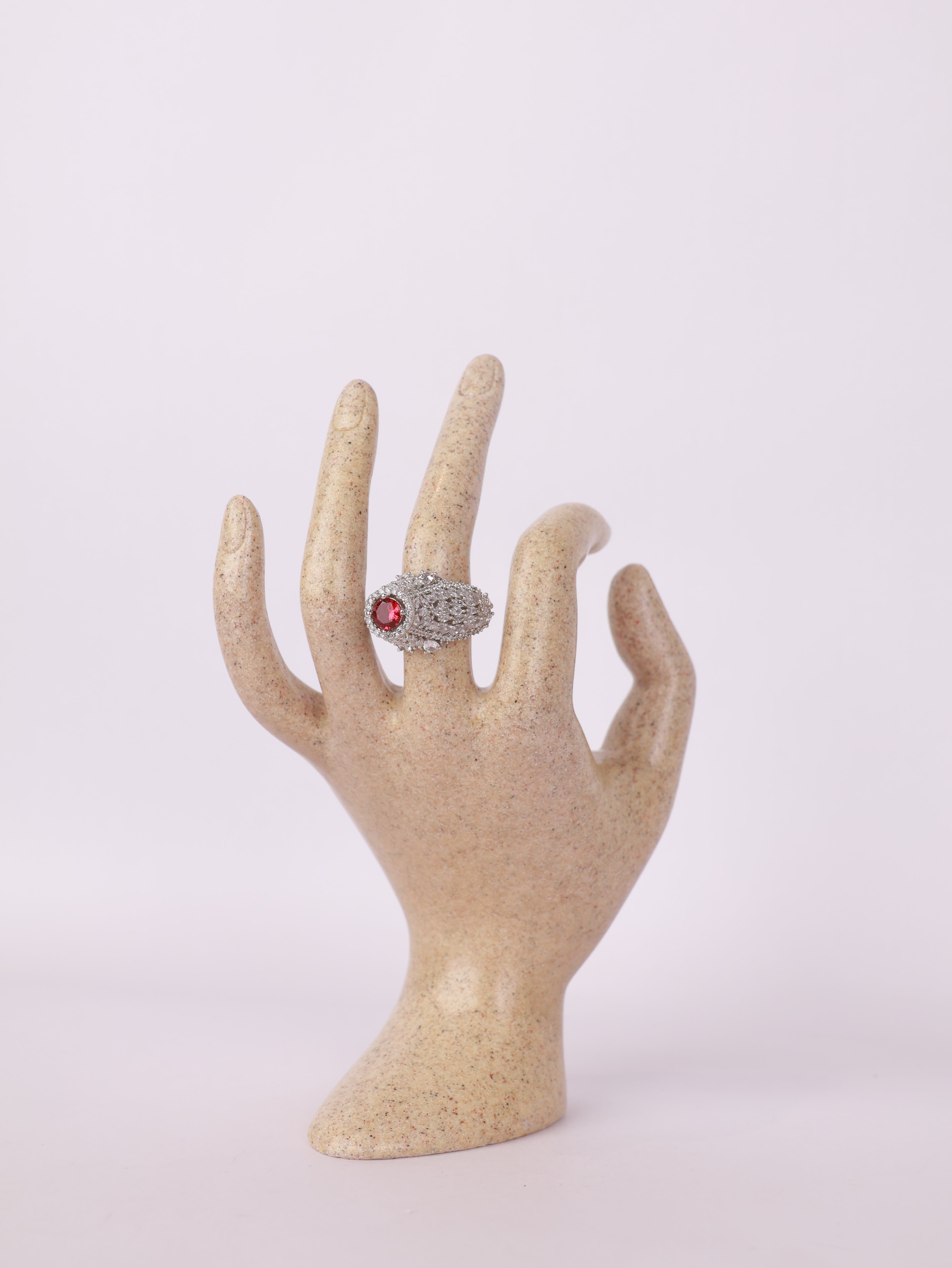 Vintage Peach Topaz Cocktail Ring